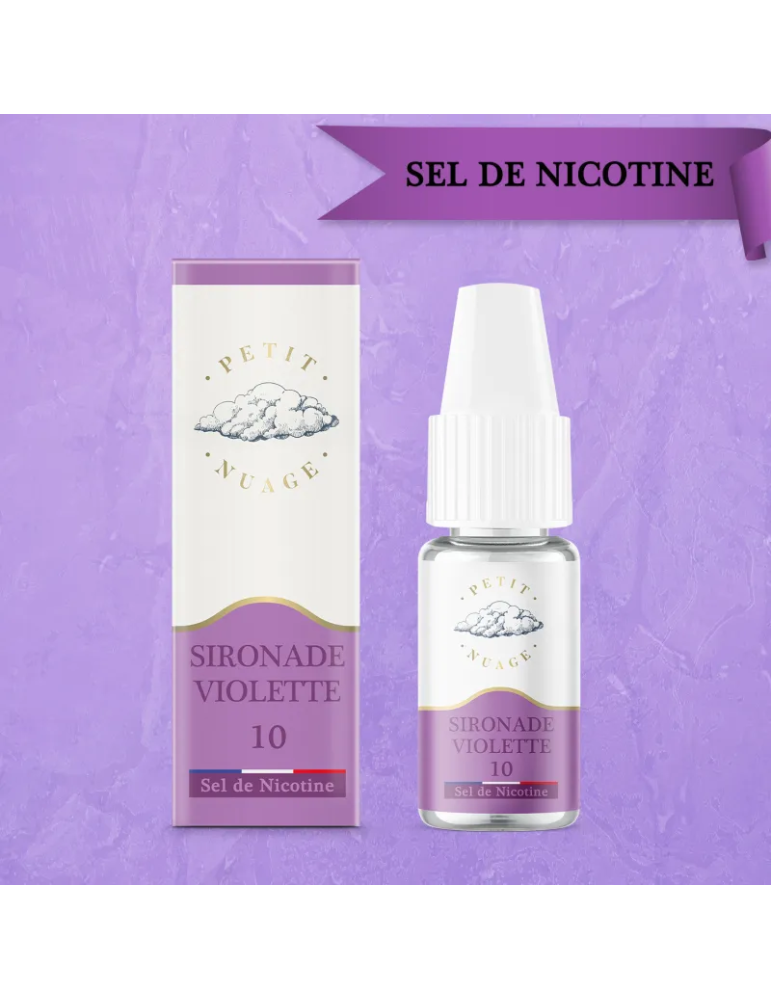 Sironade Violette 10ml NicSalt Petit Nuage - Levest