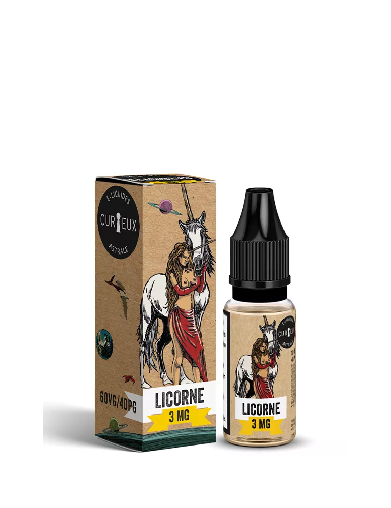 Eliquide Licorne Sel de nicotine / Curieux Astrale view 10