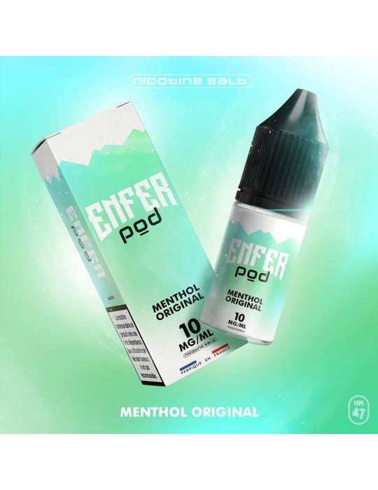 e-Liquide Menthol Original 10ml – Enfer Pod – VAPE 47 view 5